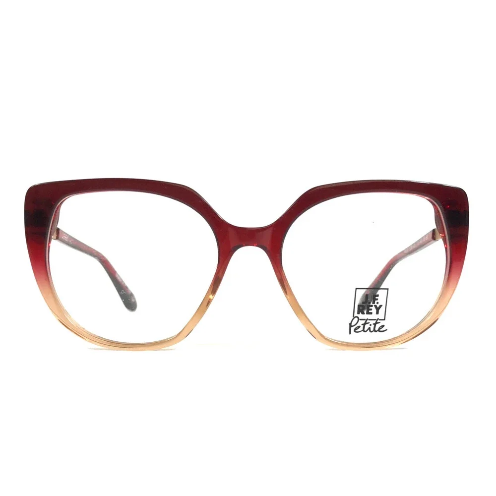 J.F. Rey Petite Eyeglasses Frame PA093 3050 Gradient Red Gold Cat Eye 48-16-140